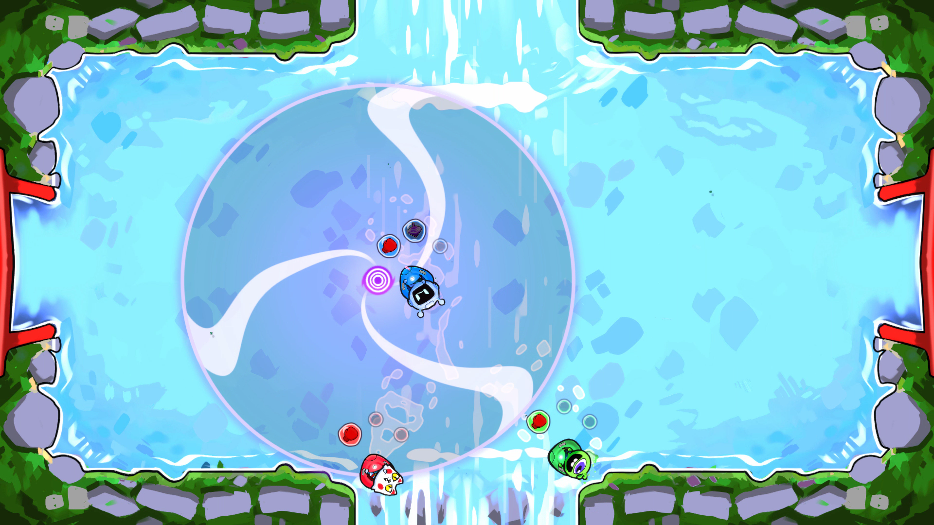 A spinning top on the Pond